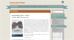 Desktop Screenshot of grundycentertheatre.org
